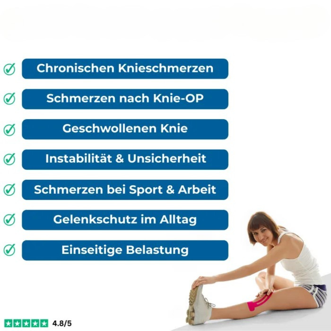 Kinesiologisches Knie-Tape