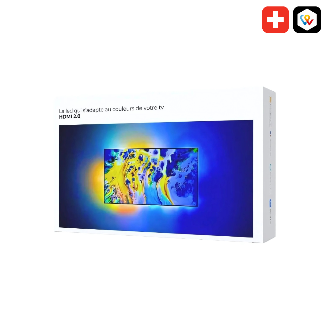 HDMI-LED-Box für Fernseher - Synchronisierte Umgebungsbeleuchtung