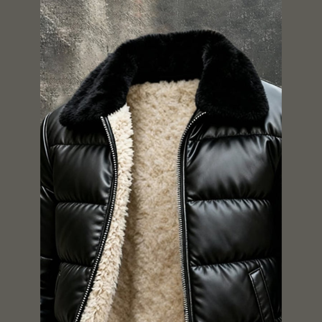 Warme und bequeme gefütterte Winterjacke für Herren