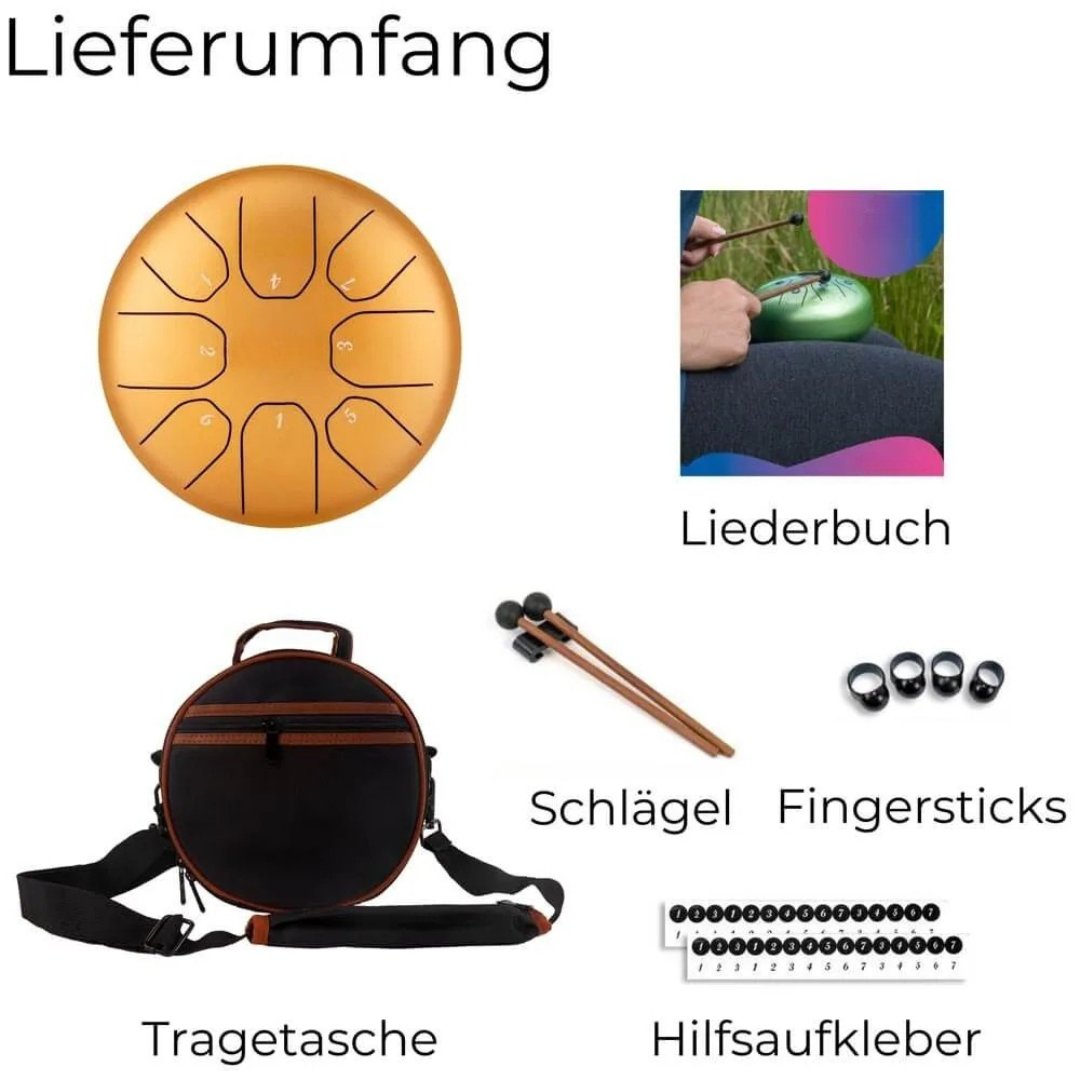 Zungentrommel aus Stahl - Handgefertigt in C-Dur