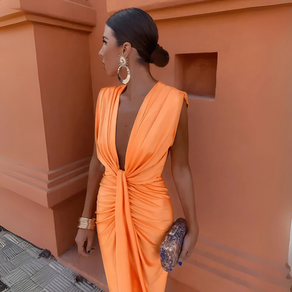 Elegantes Drapiertes Kleid