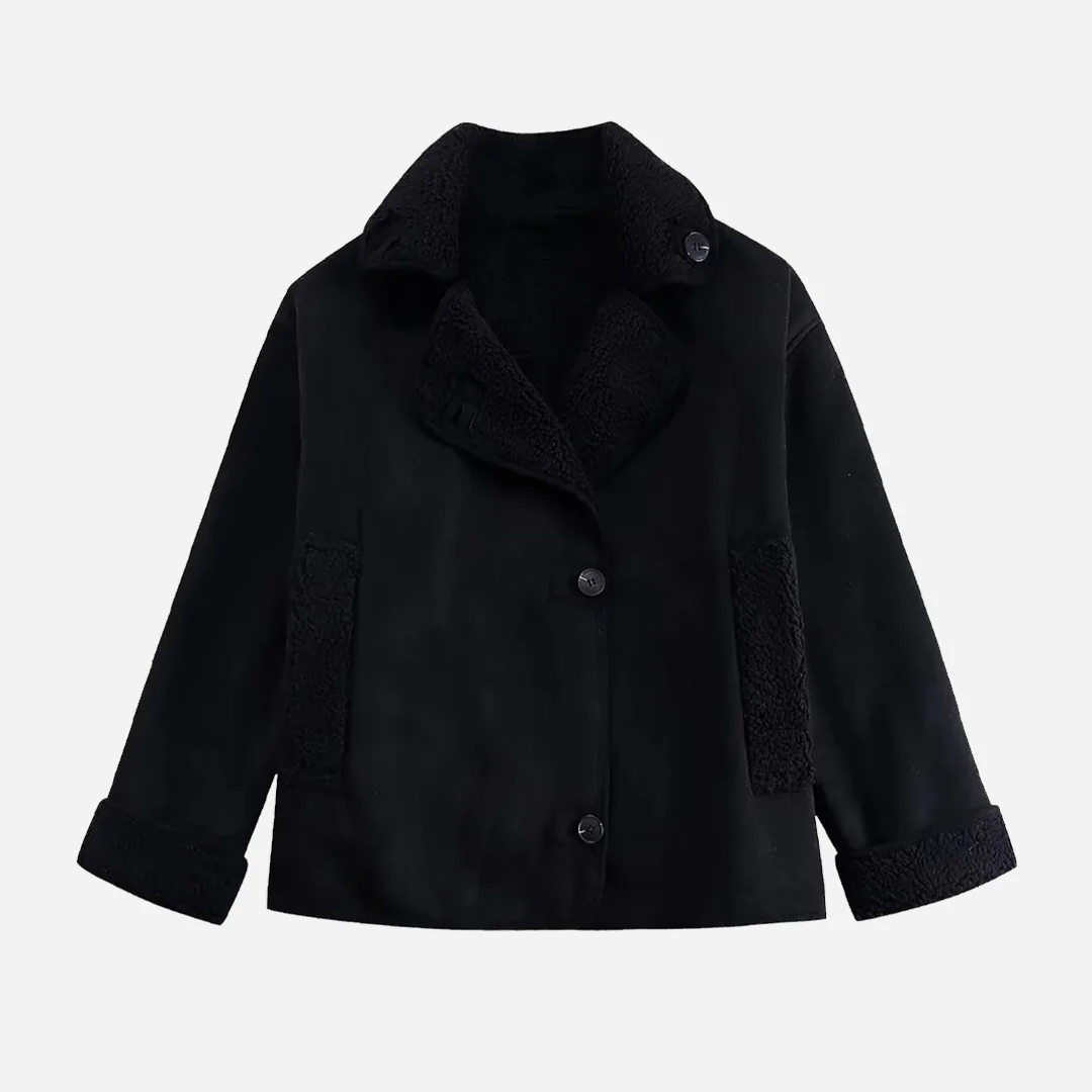 Winterjacke Damen Kunstleder