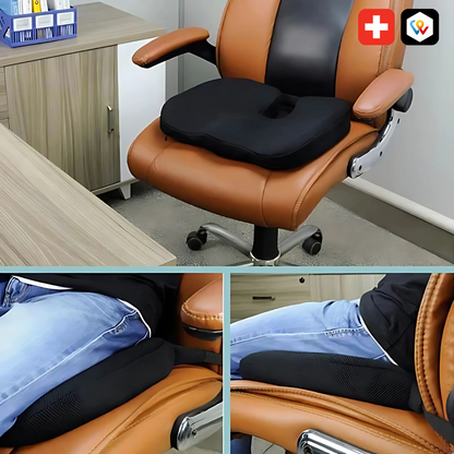 Ergonomisches Kissen mit Formgedächtnis für Sitz und Steißbein
