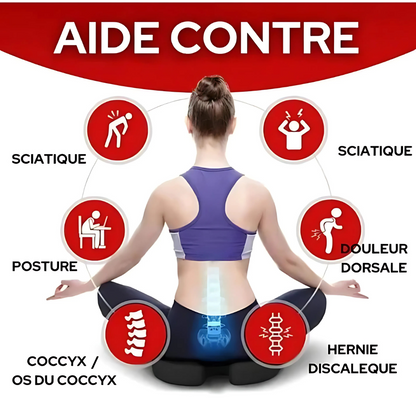 Ergonomisches Kissen mit Formgedächtnis für Sitz und Steißbein