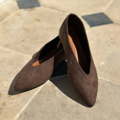 Elegante Wildlederballerinas