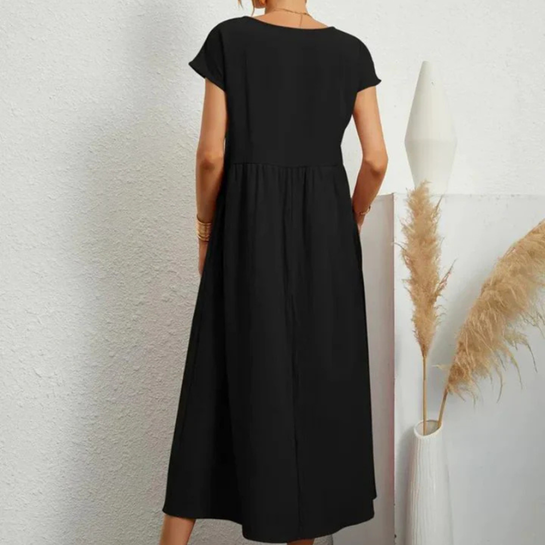 Fließendes Kleid aus Baumwolle
