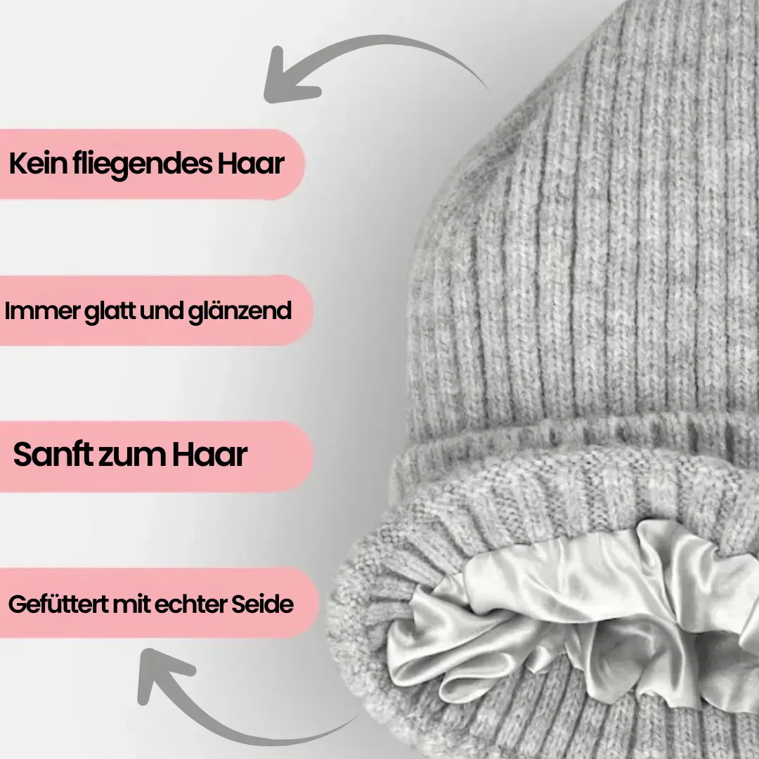 Thermobeanie aus Seide für den Winter