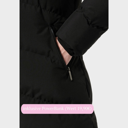 Lange beheizte Damenjacke