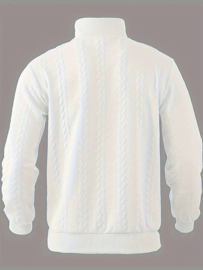 Rafael - Vintage Herrenpullover mit Reißverschluss