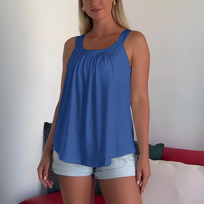 Trägerloses, plissiertes Tank-Top