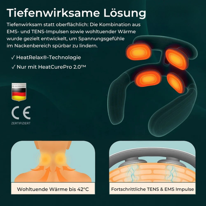 Schmerzlinderndes Gerät für Nacken und Schultern
