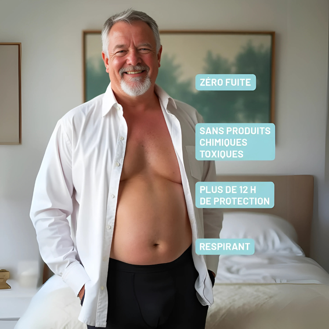 Saugfähige Boxershorts für Männer