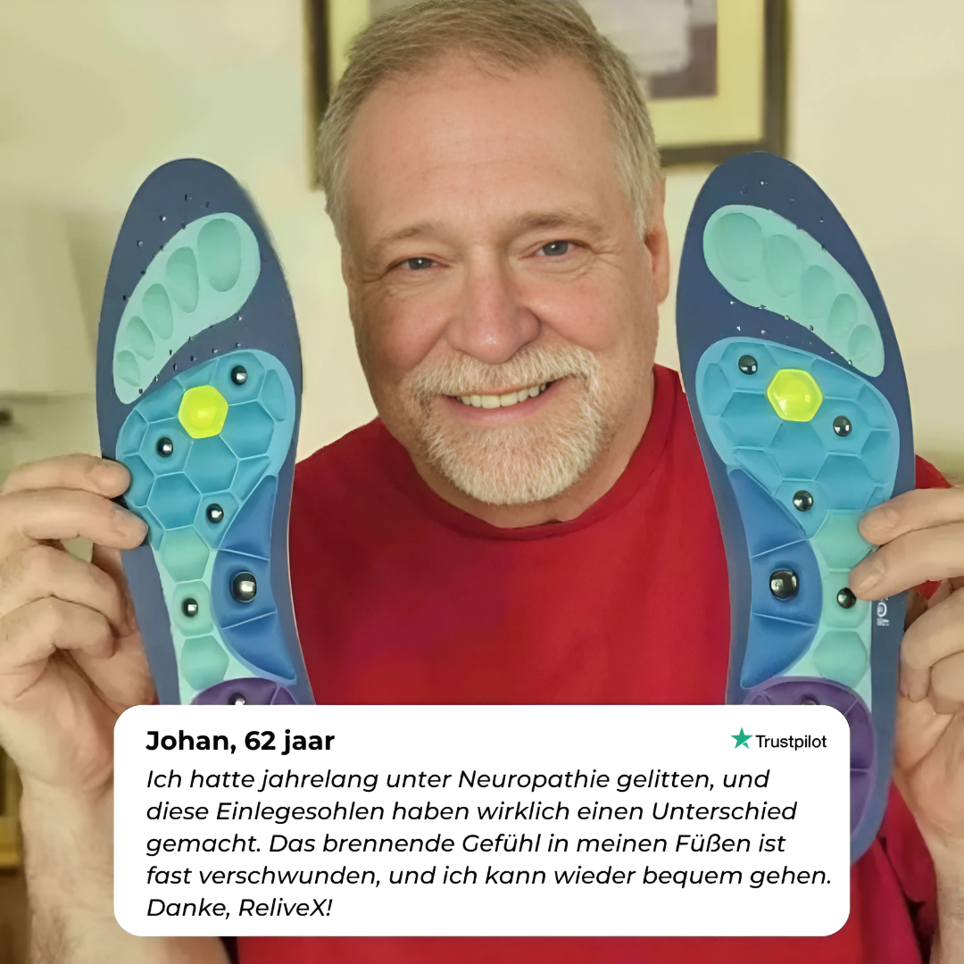 Wohltuende Sohlen mit Magnetpunkten