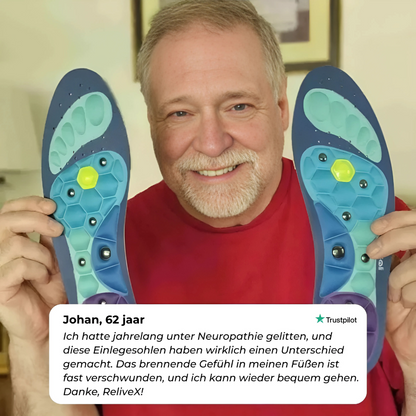 Wohltuende Sohlen mit Magnetpunkten