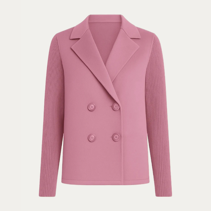 Eleganter Blazer mit gestrickten Ärmeln