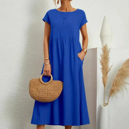 Fließendes Kleid aus Baumwolle