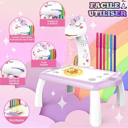 Zeichentisch Einhorn für Kinder