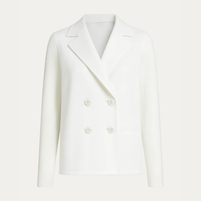 Eleganter Blazer mit gestrickten Ärmeln