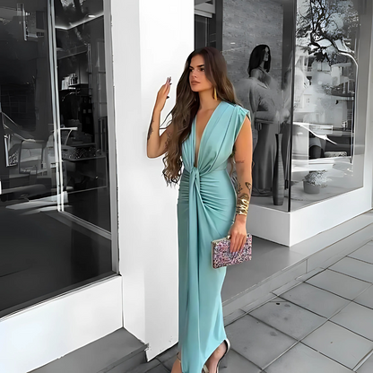 Elegantes Drapiertes Kleid