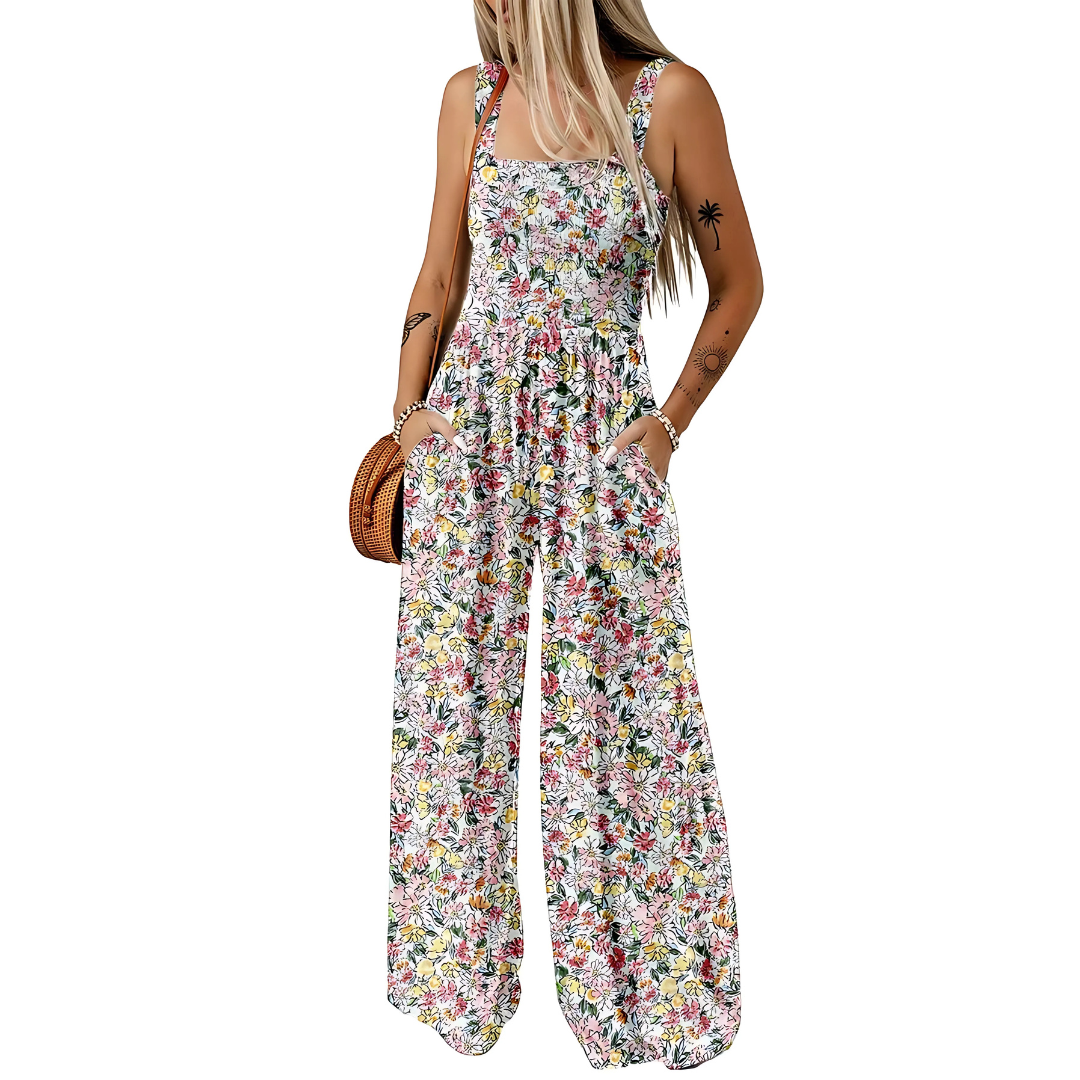 Jumpsuit mit Bohemien-Druck Frau