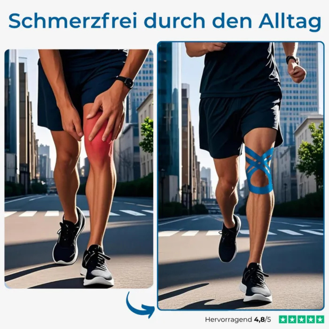 Kinesiologisches Knie-Tape