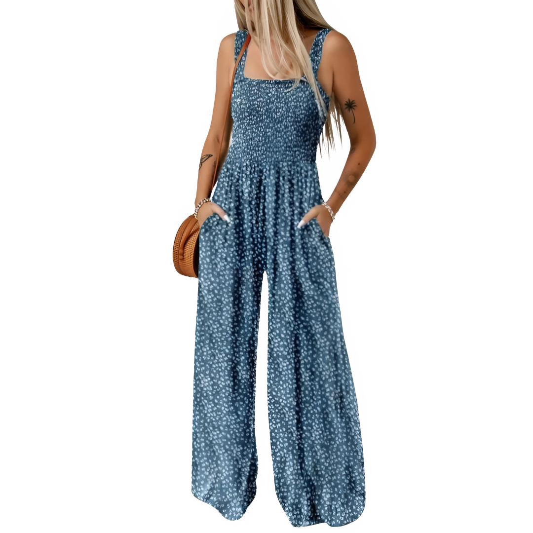 Jumpsuit mit Bohemien-Druck Frau