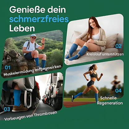 Kompressionssocken mit 3-Zonen-Stütze