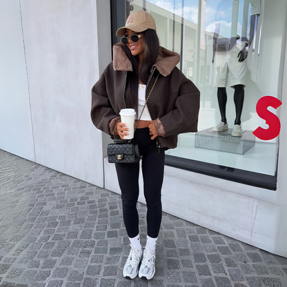 Warme Oversize-Jacke