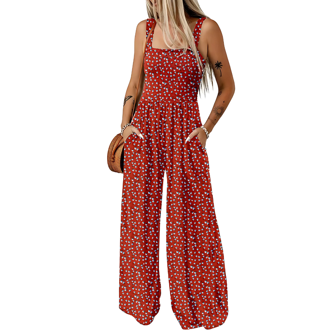 Jumpsuit mit Bohemien-Druck Frau