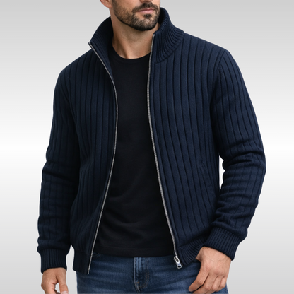 Gesteppte Herrenjacke mit Reißverschluss