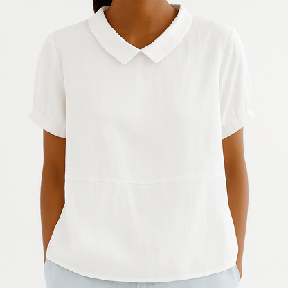 Camille™ | Fließende Bluse mit schickem Kragen