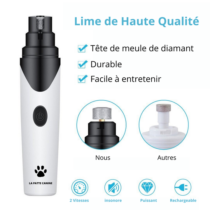 Elektrische Nagelfeile für Hunde - La Patte Canine® (Die Hundepfote)