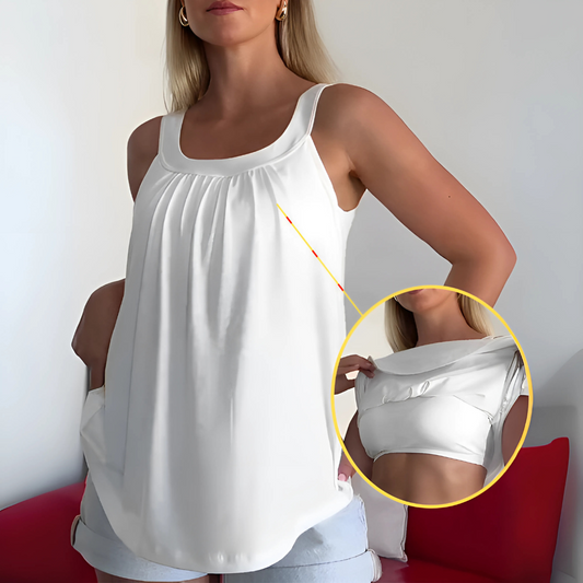 Trägerloses, plissiertes Tank-Top