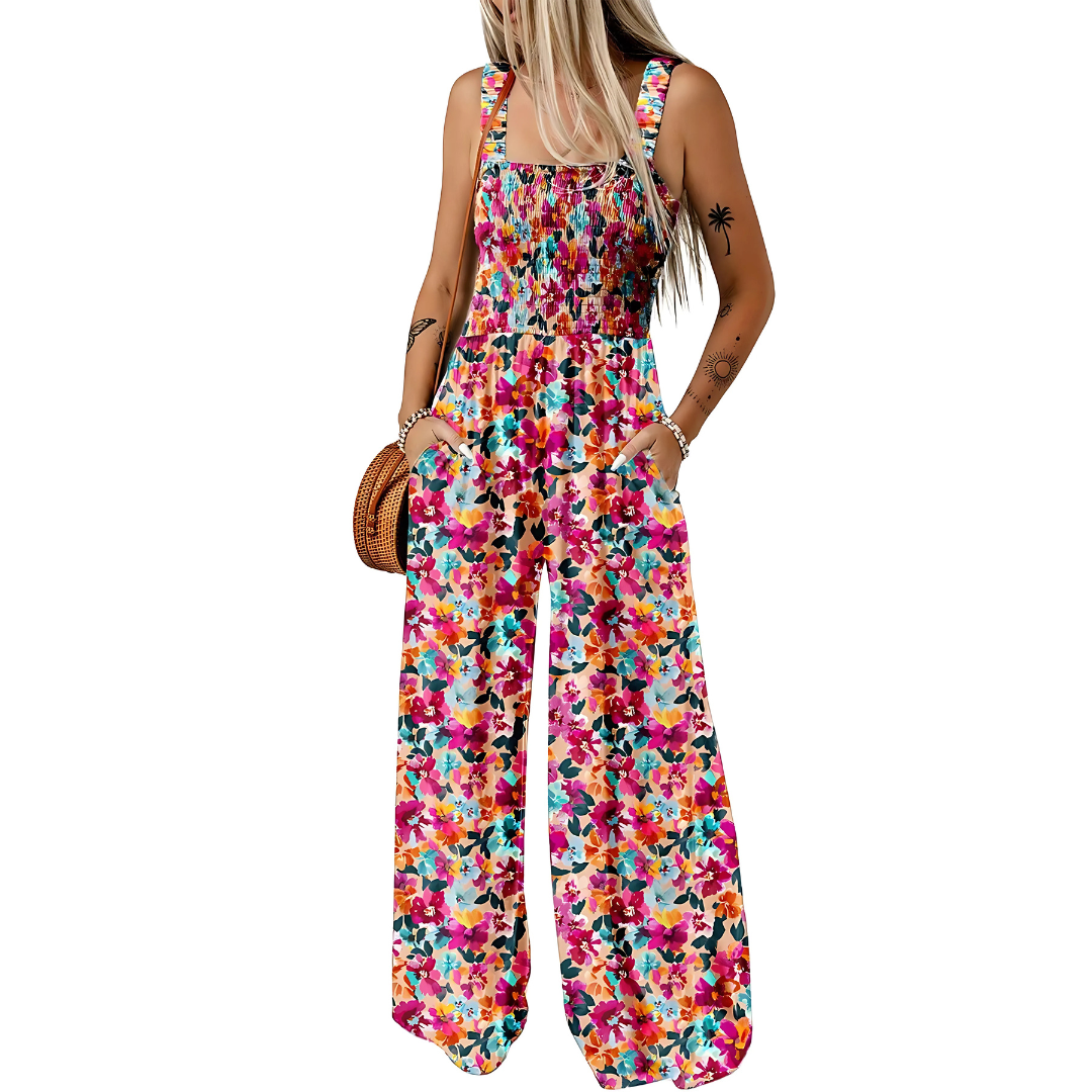 Jumpsuit mit Bohemien-Druck Frau
