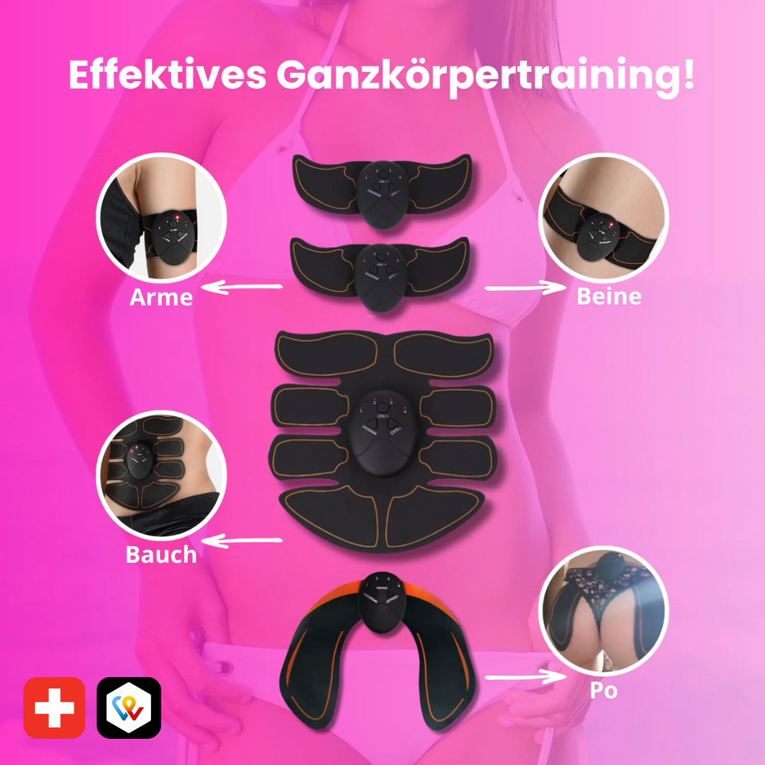EMS-Trainingsgerät für Bauch, Beine & Po