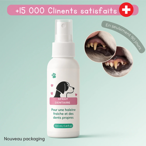 Natürliches Zahnspray für Hunde - Anti-Karies & frischer Atem