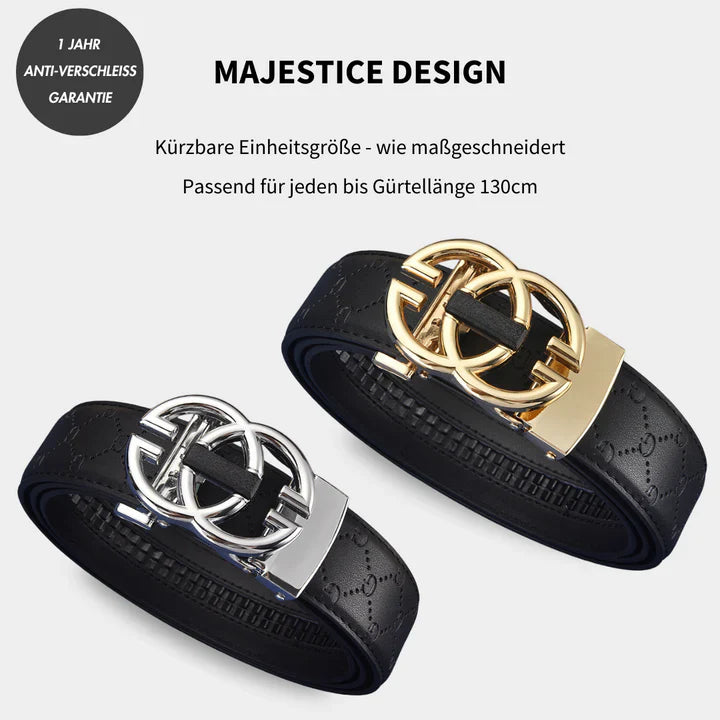 MAJESTICE BELT: Easy-Click Automatik Ledergürtel für Damen + GRATIS Geschenkbox