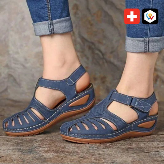 Bequeme und leichte Ledersandalen für Damen