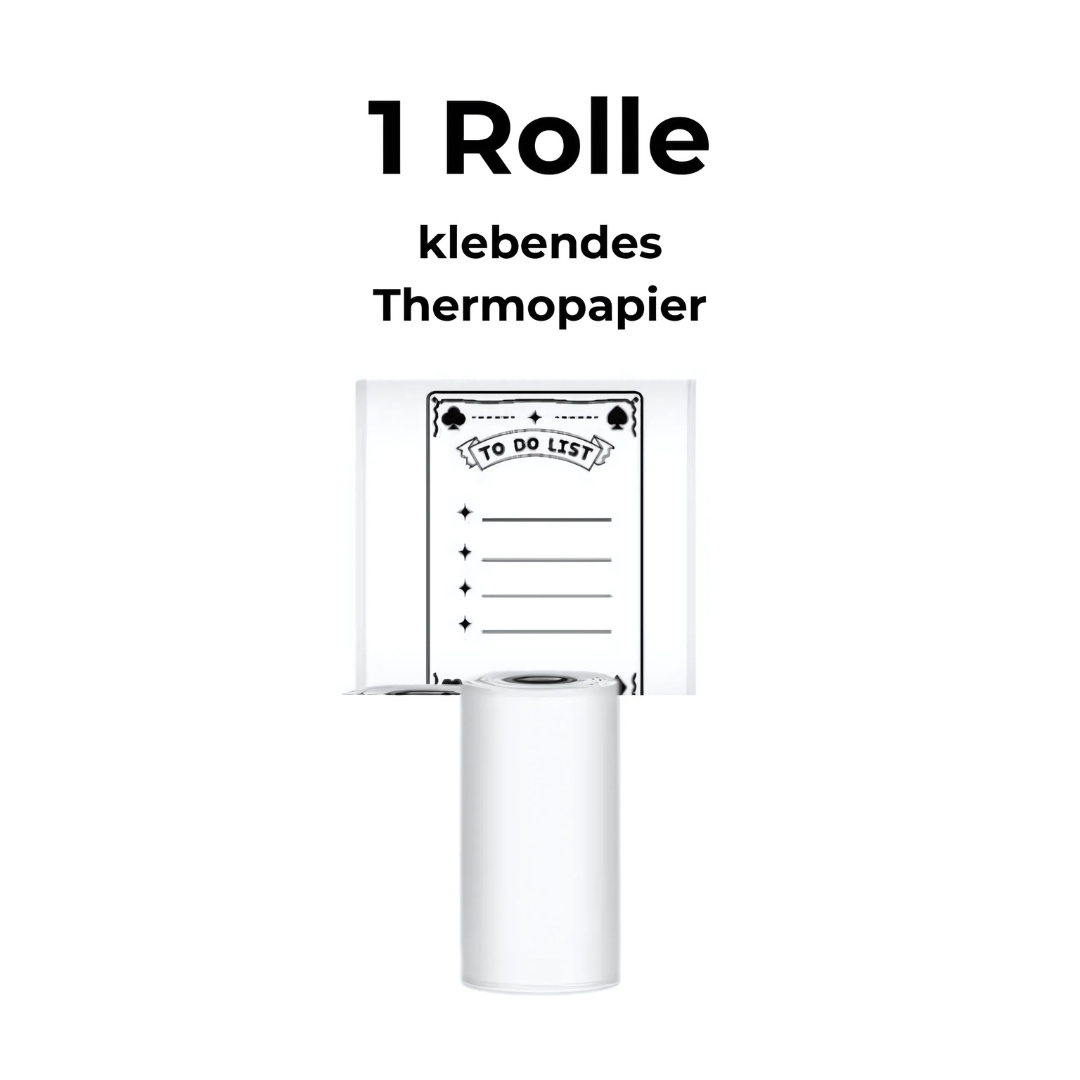 Tragbarer Mini-Thermodrucker für Notizen und Etiketten