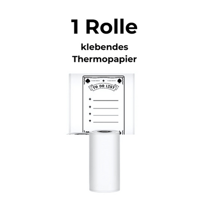 Tragbarer Mini-Thermodrucker für Notizen und Etiketten