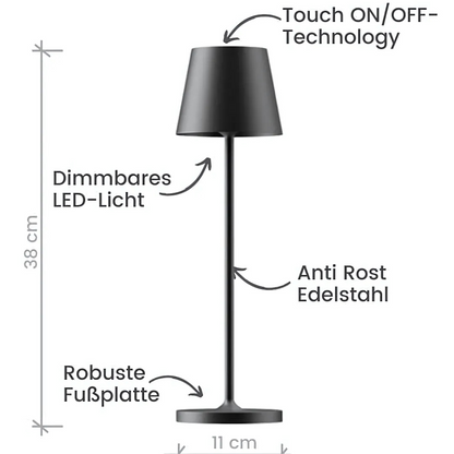 Stilvolle, kabellose Tischlampe mit 1+1 Gratis-Aktion