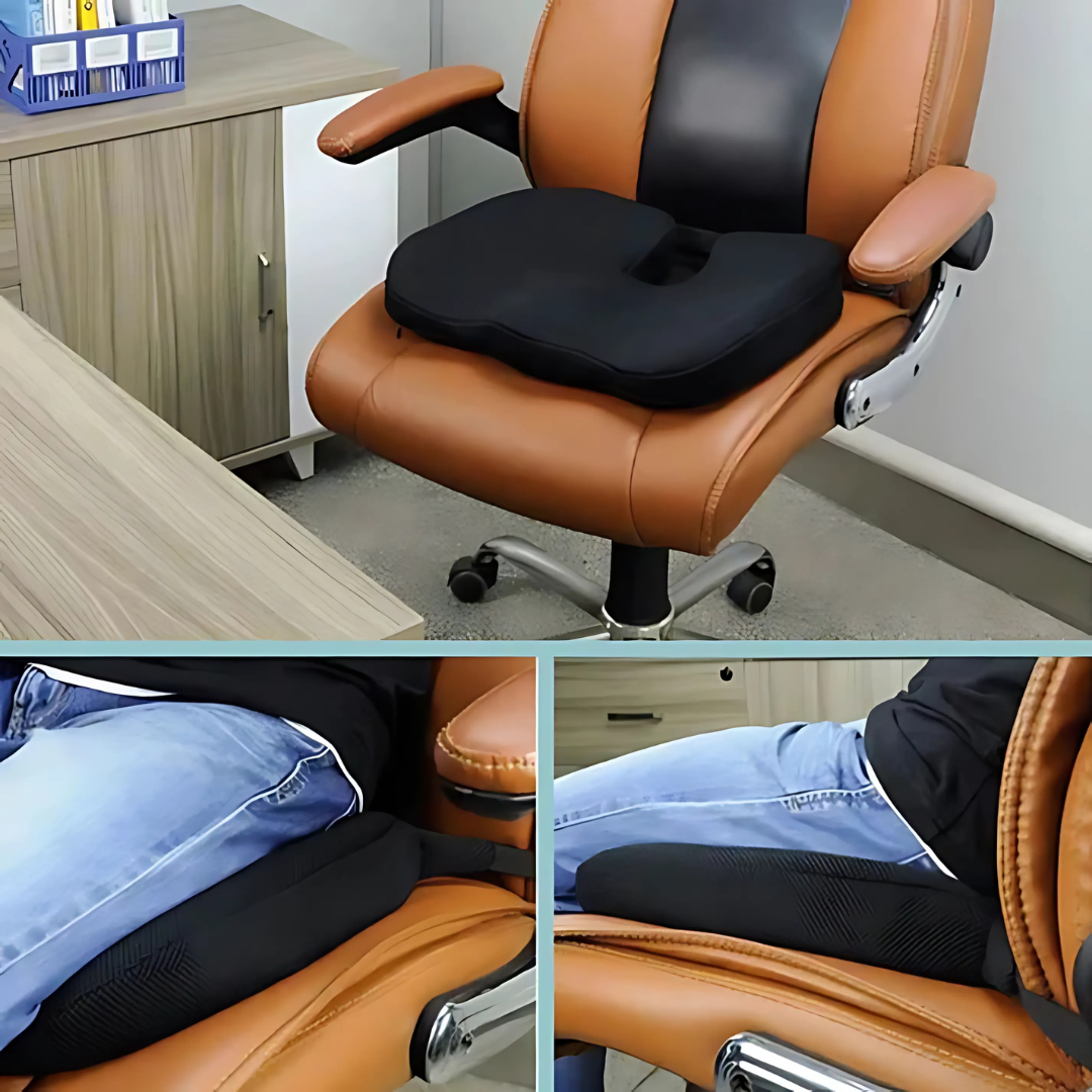 Ergonomisches Kissen mit Formgedächtnis für Sitz und Steißbein