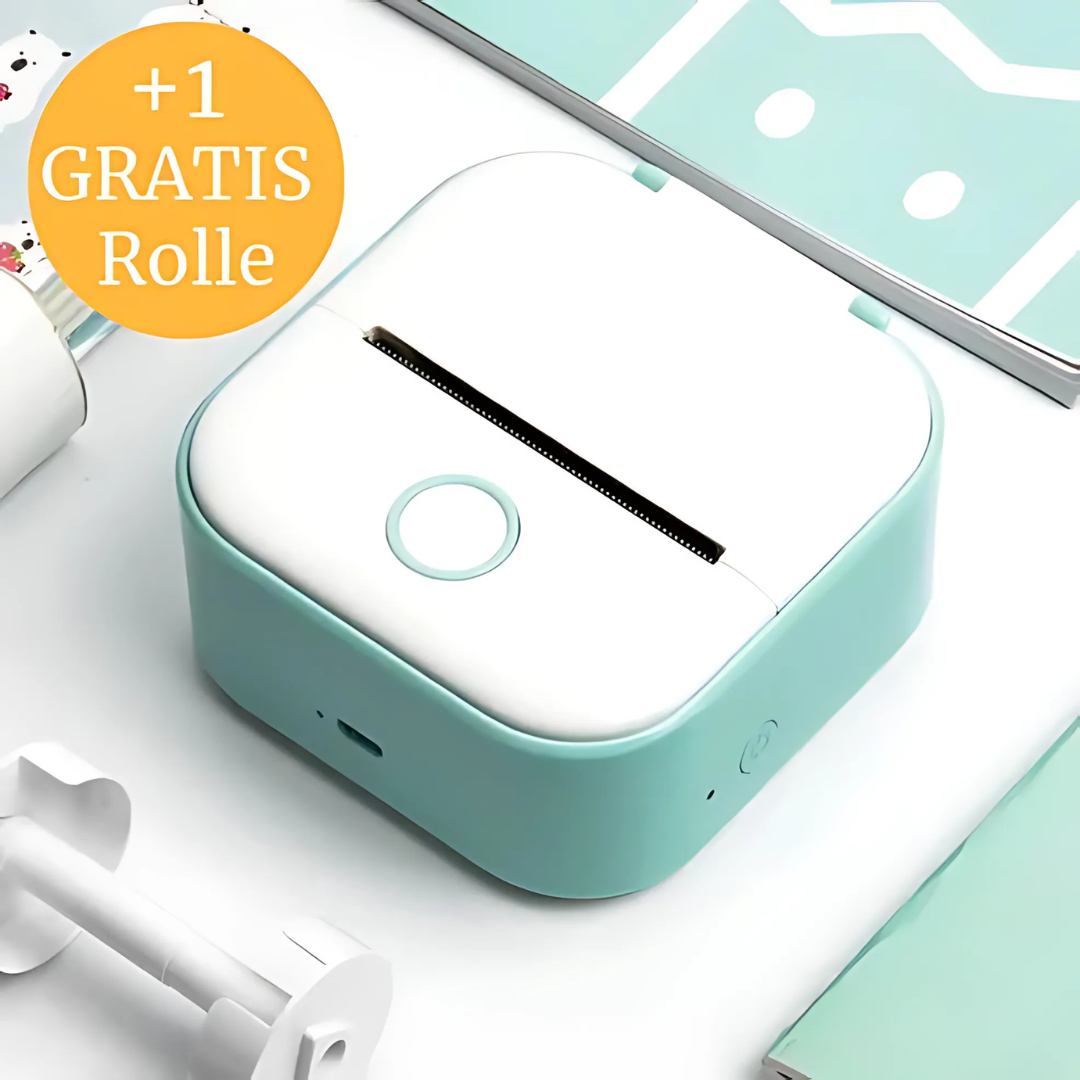 Tragbarer Mini-Thermodrucker für Notizen und Etiketten