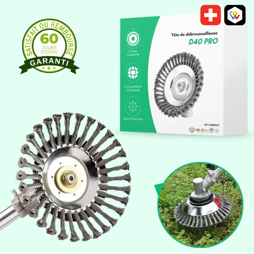 Universal-Trimmerkopf aus gedrehtem Stahl