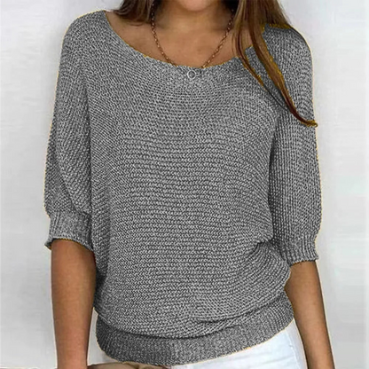 Leichter, weicher Pullover mit Puffärmeln