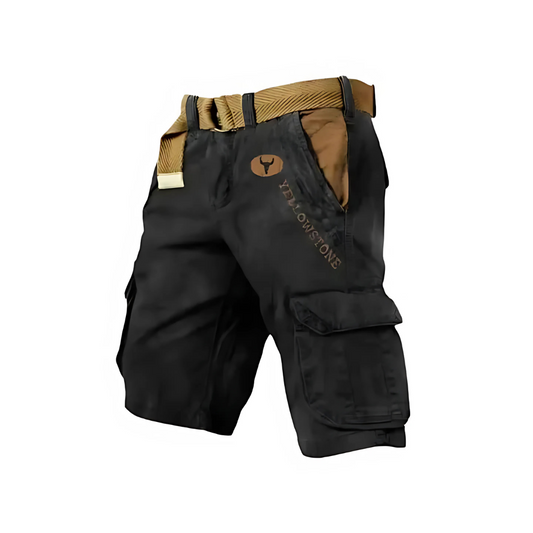 Herren Cargo-Shorts mit 6 Taschen - Robuste Freizeithose