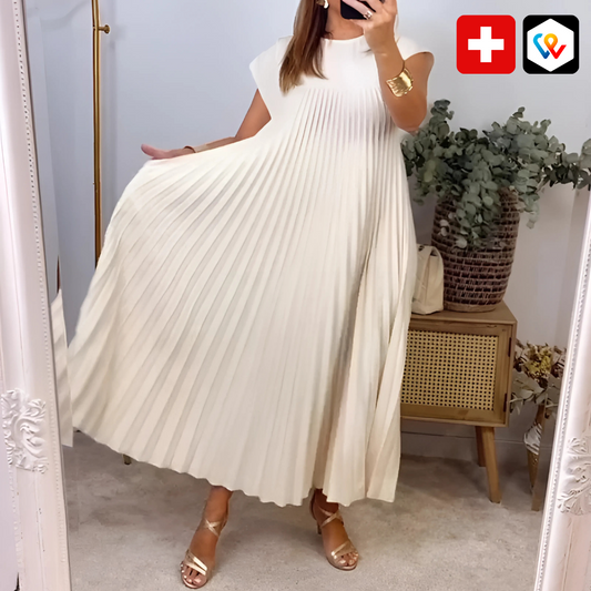 Langes Kleid mit Plissee Elegant und fließend