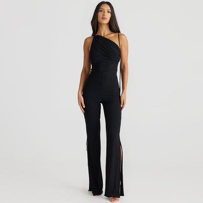 Dulsara | Rückenfreier, Ärmelloser Sexy Jumpsuit