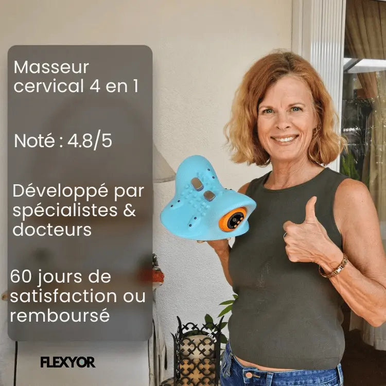 Zervikales Massagegerät 4EN1 V2 - FLEXYOR®.