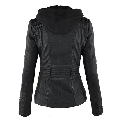 Robuste und elegante Lederjacke